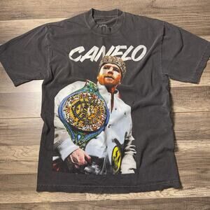 Canelo Alvarez Cinco De Mayo Tribute Tee TILT Vintage Style Boxing Shirt Black M